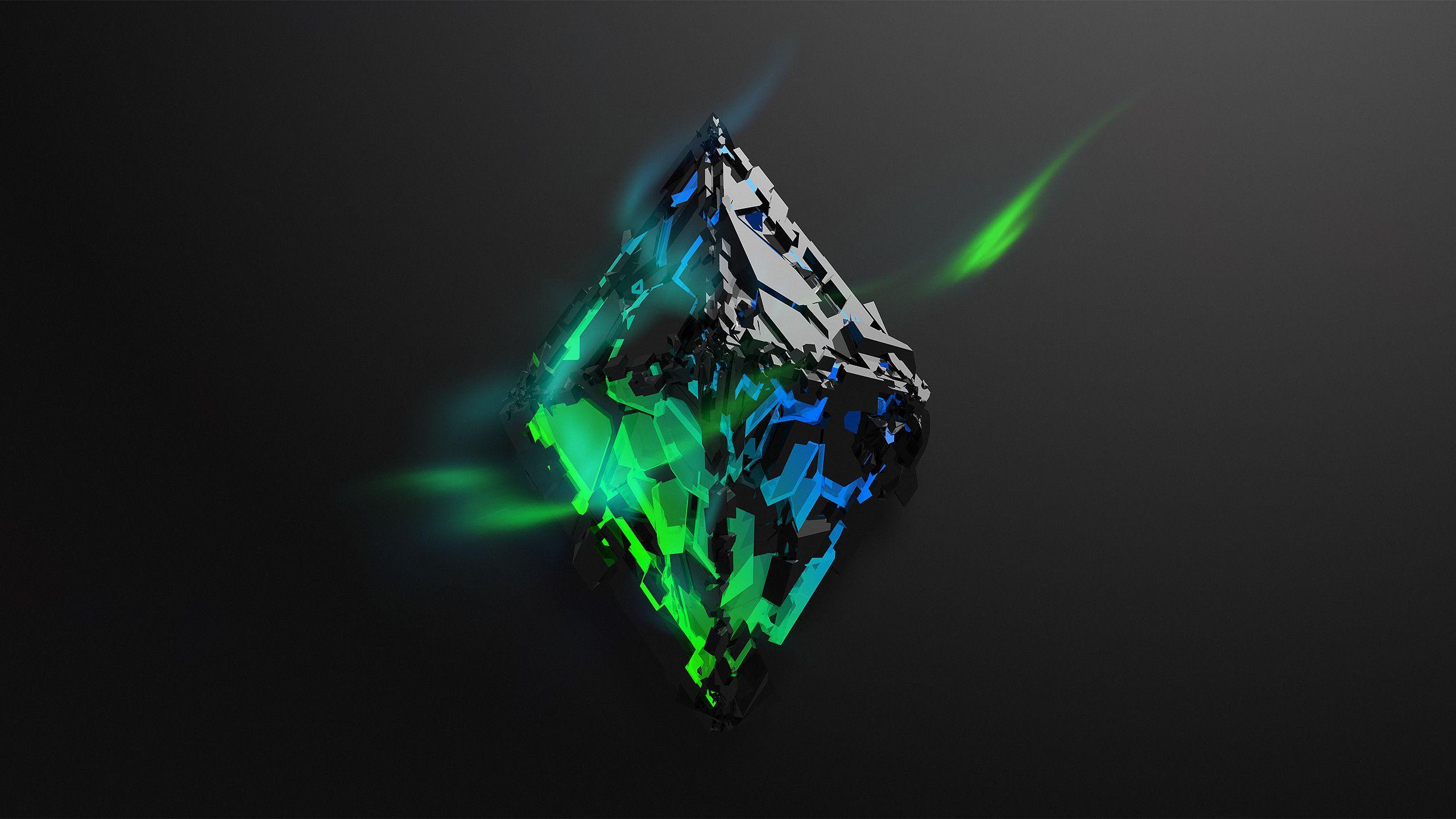 Prism Green Wallpaper 2560x1440