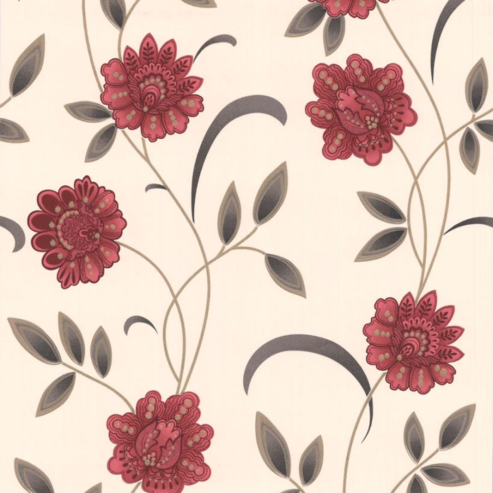 Red Floral Wallpapaer 1599x1599
