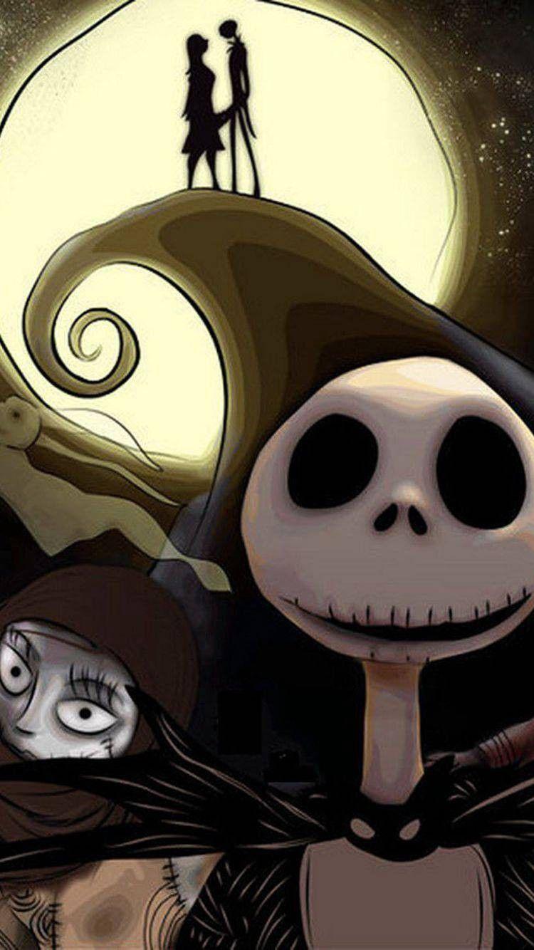 Jack And Sally And Baby Hd Wallpaper 750x1334