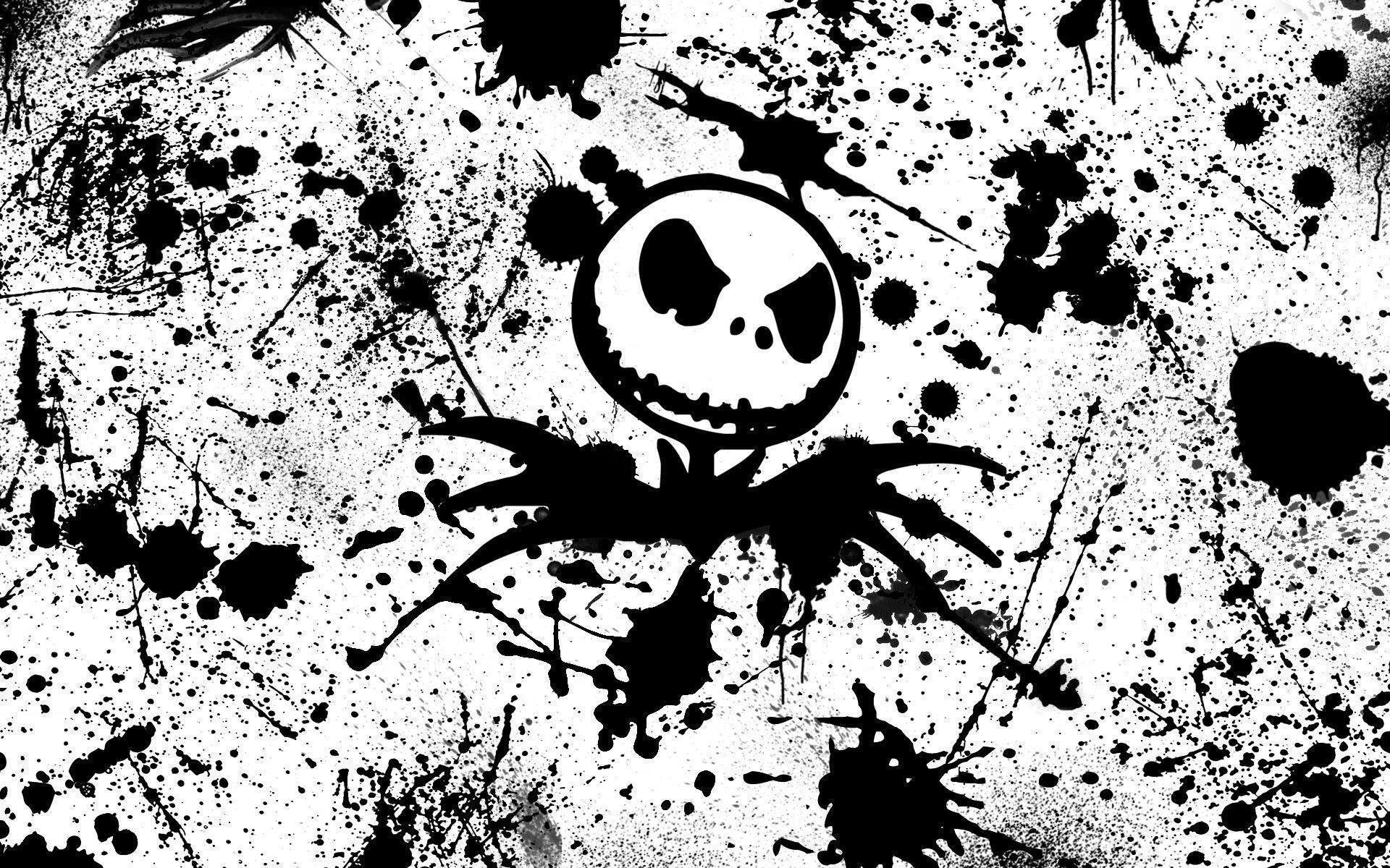 Jack And Sally Wallpaper Black And White 1920x1200