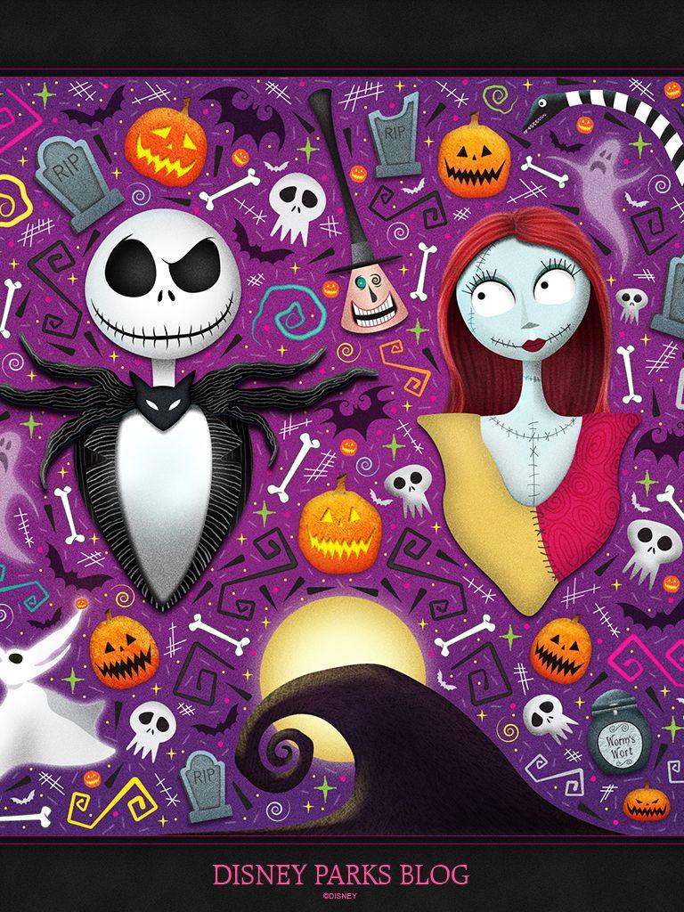 Jack The Pumpkin King And Sally Wallpaper 768x1024