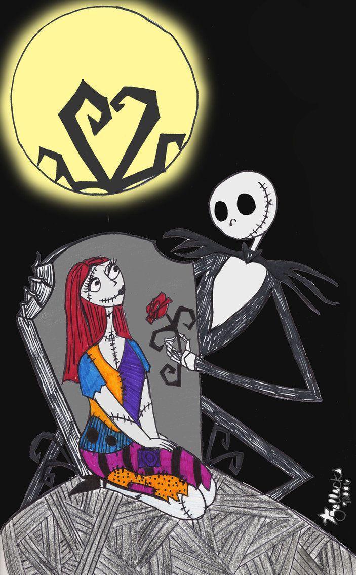 Romantic Jack And Sally Wallpaper 703x1135