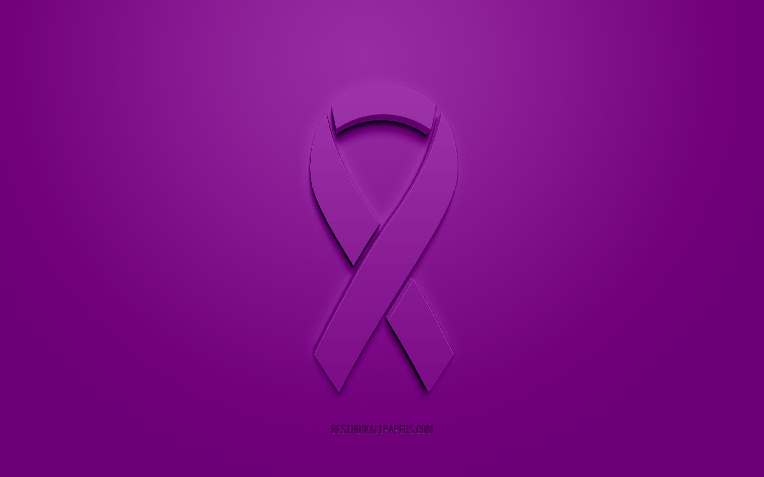 All Cancer Awareness Ribbon Wallpaper 2560x1600