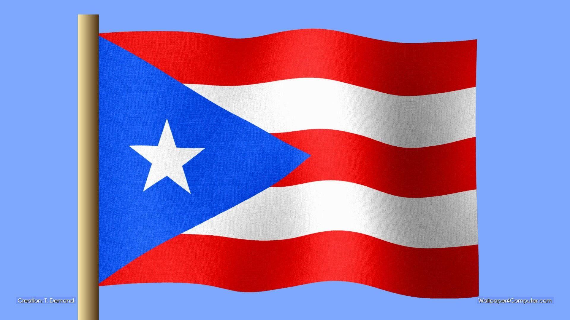 Wallpaper Puerto Rico Flag 1920x1080