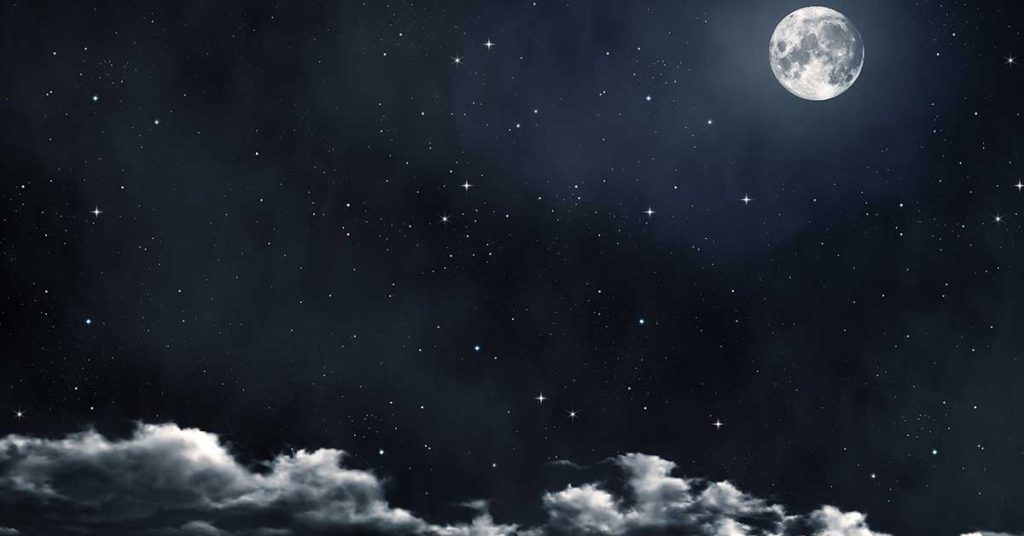 Moon with Stars Wallpapers